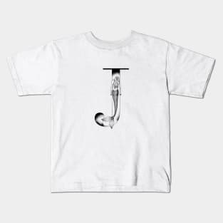 Mermaid Monogram J Kids T-Shirt